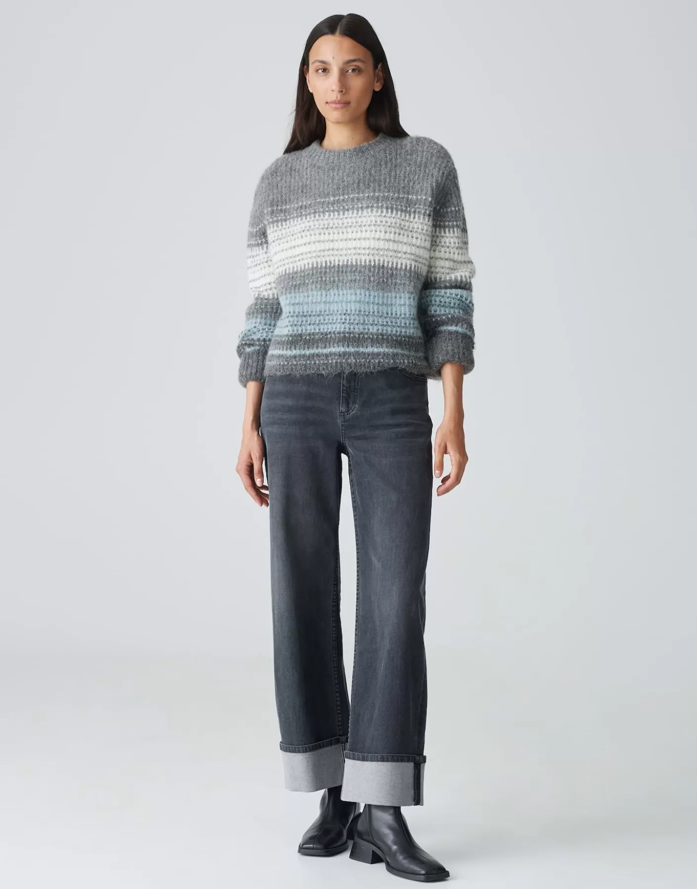Maille<OPUS Commander Pull En Tricot Pradeta Bleu En Ligne glacier blue