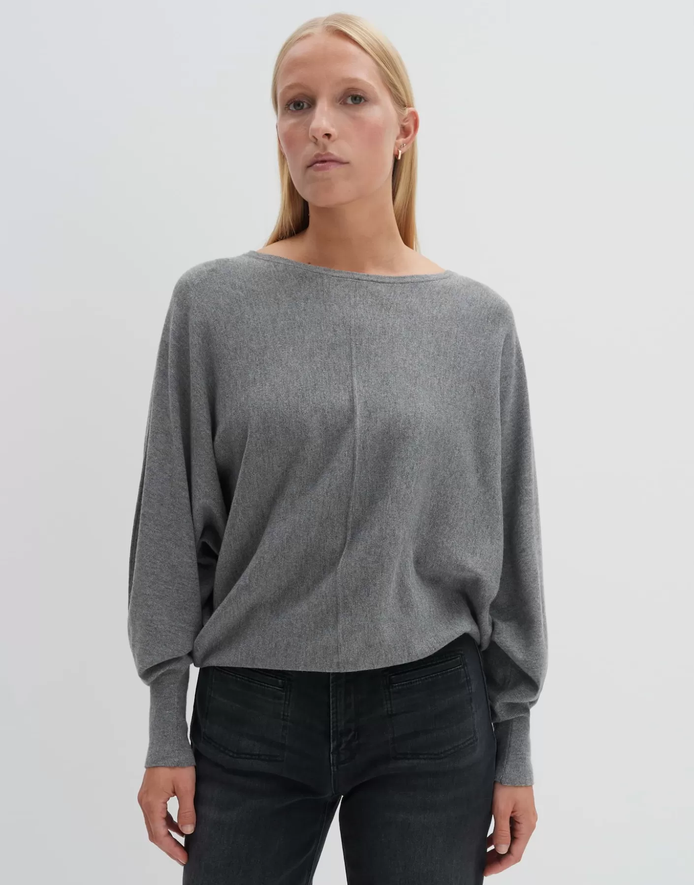 Maille<OPUS Commander Pull En Tricot Taliya Line Gris En Ligne good grey