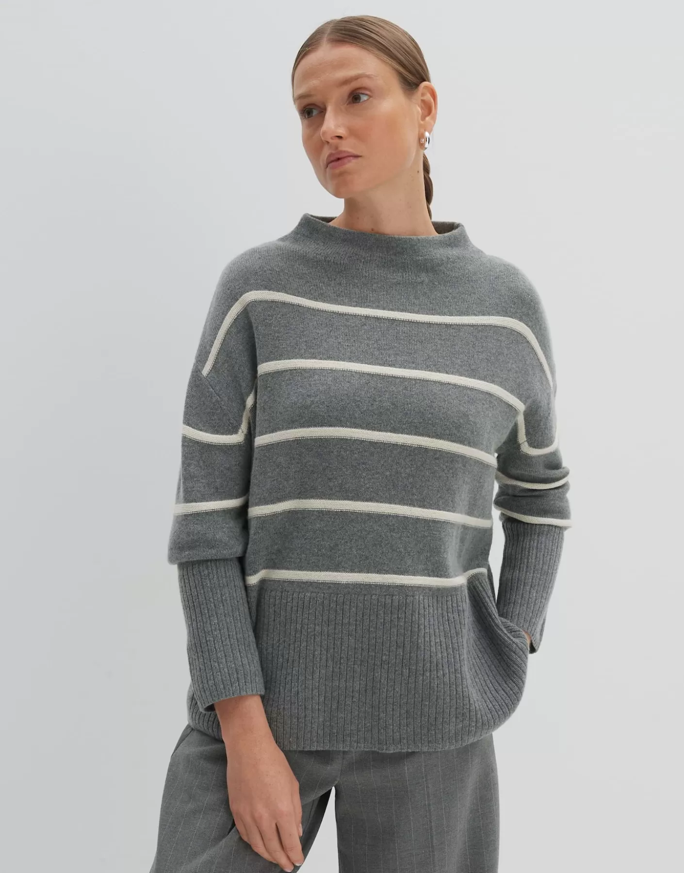 Maille<OPUS Commander Pull En Tricot Tanalynn Gris En Ligne good grey