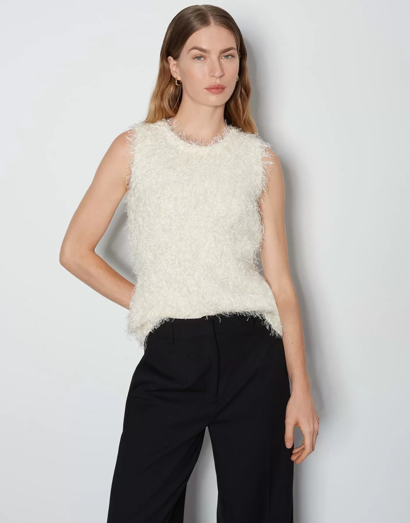 Maille<OPUS Commander Top En Tricot Taulini Blanc En Ligne soft cream