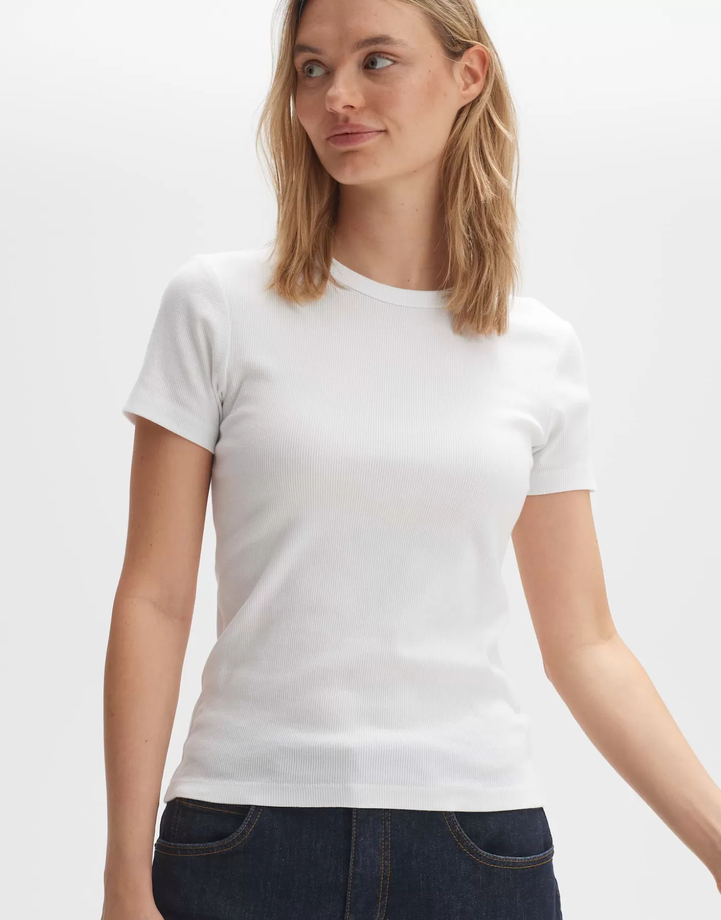 Basics | Chemises<OPUS Commander T-shirt Samuna Blanc En Ligne white