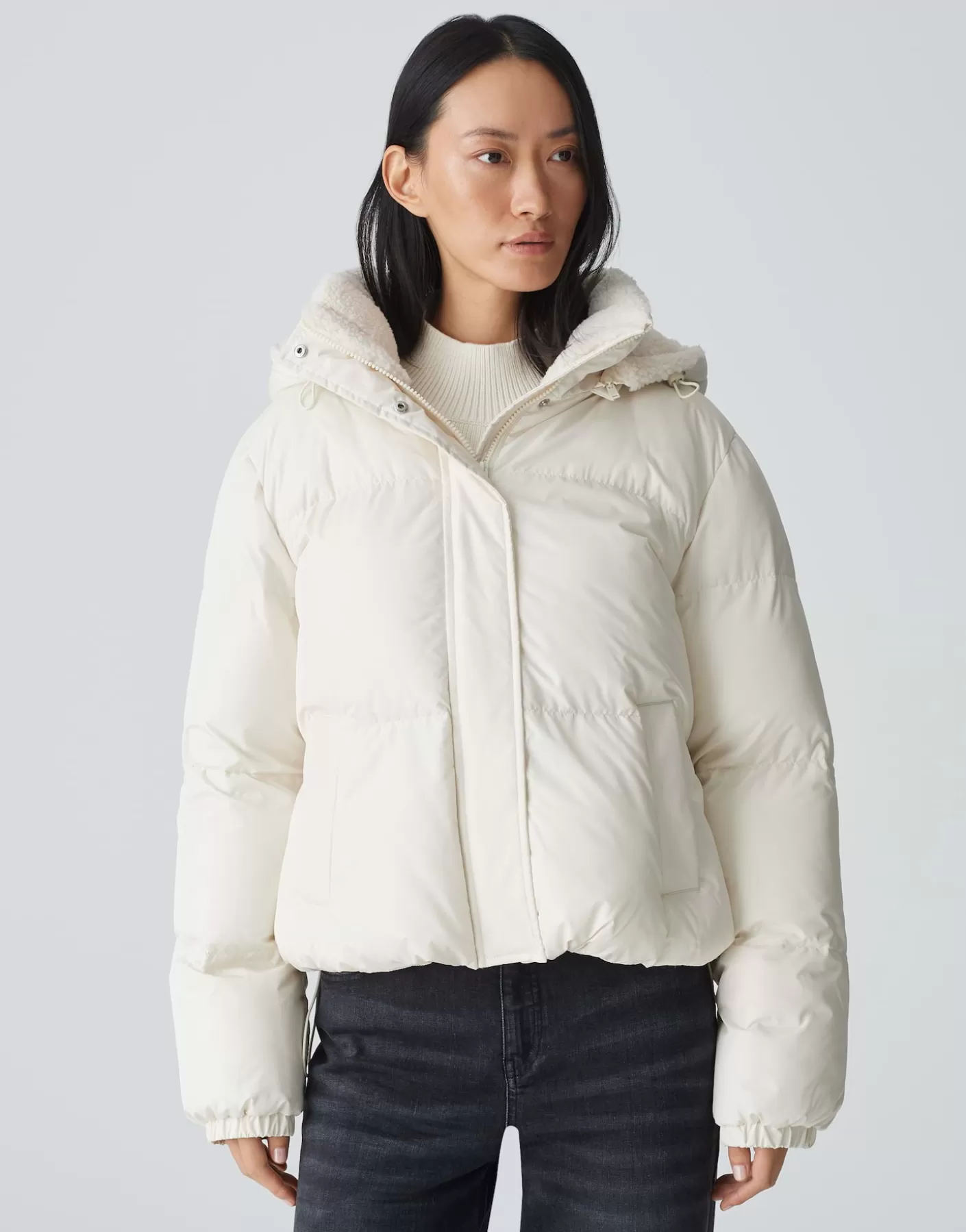 Vestes / Manteaux<OPUS Commander Veste Matelassée Haide Blanc En Ligne soft cream